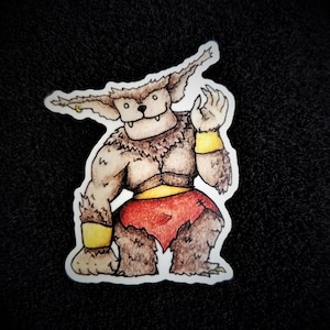 Bugbear Cuddly Dungeon Darling Sticker