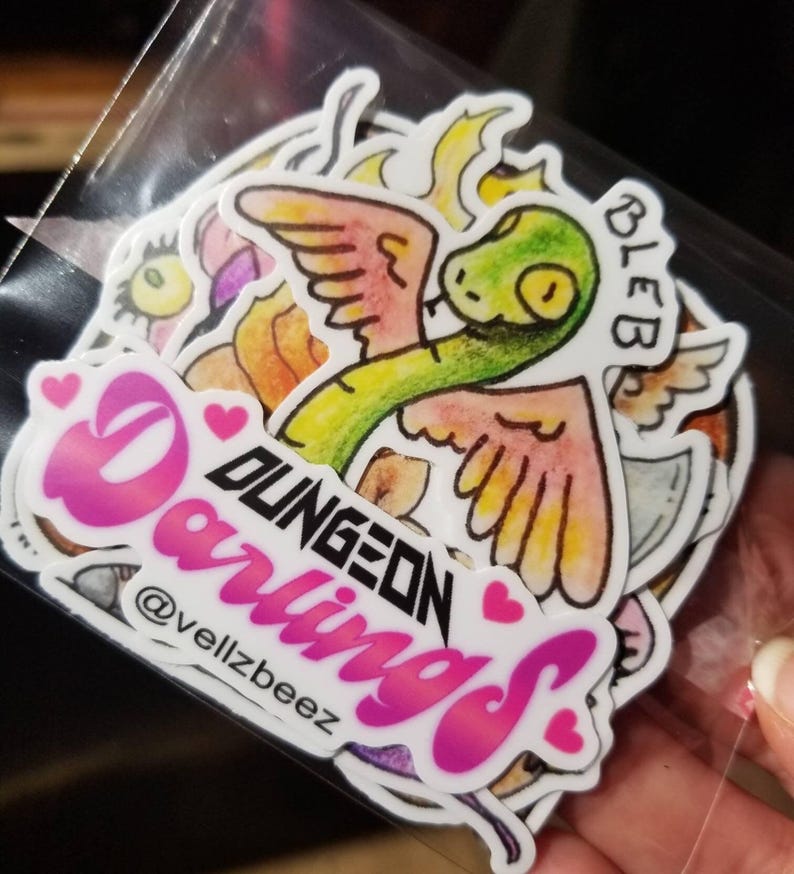 Flumph Cuddly Dungeon Darling Sticker - Etsy