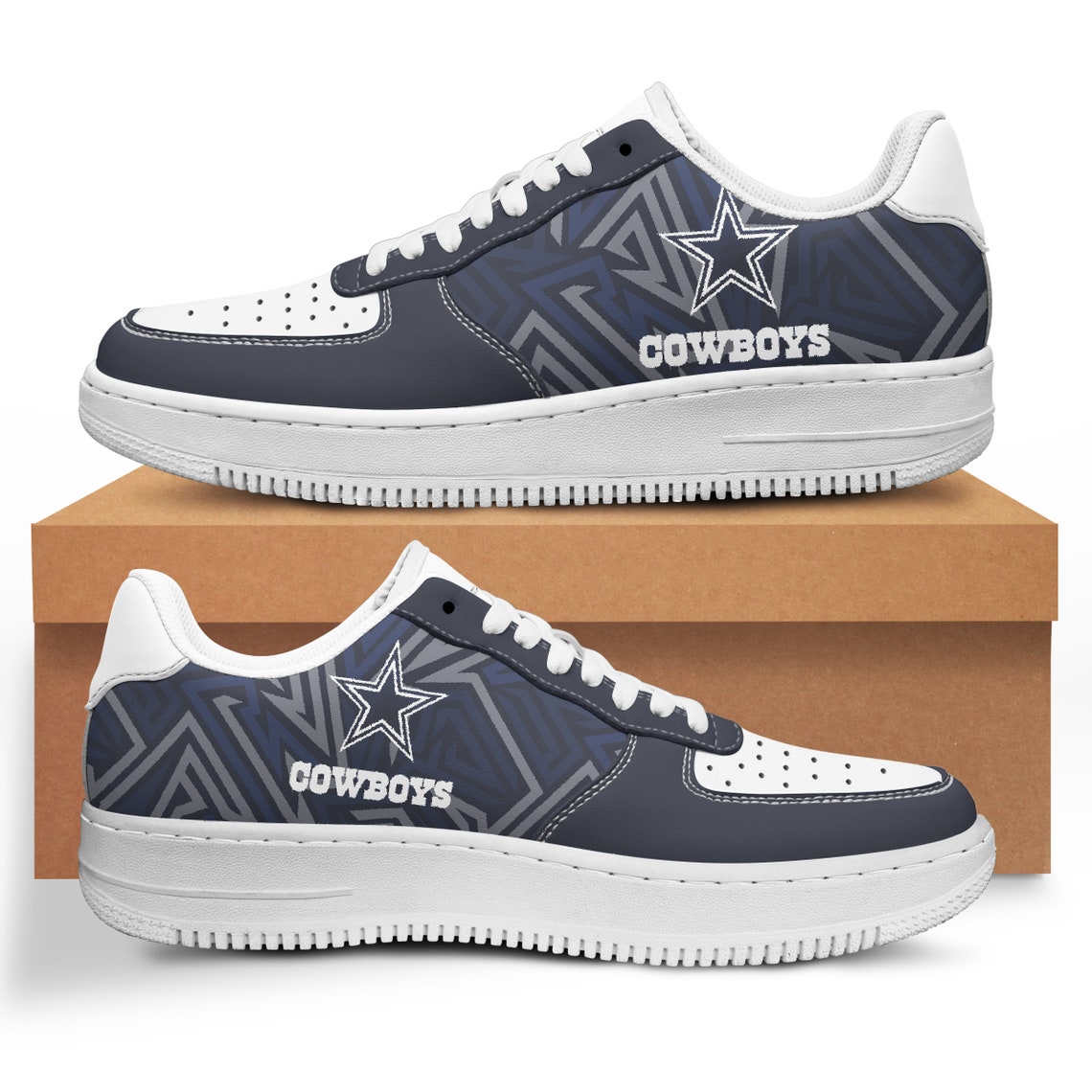 Dallas Cowboys Nike Af1 Shoes NFL Etsy