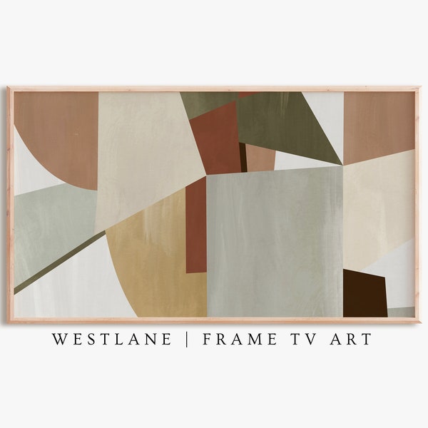 Samsung Frame TV Art | Mid Century Modern Earthy Green | DIGITAL TV Download TV139