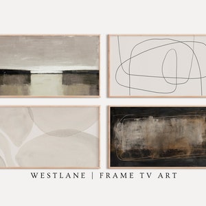 Samsung The Frame TV Art SET | Abstract Neutral Brown Modern Instant Download Art | 4K Art DIGITAL Download S9