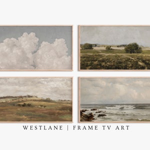 Samsung Frame TV Art SET Farmhouse Landscapes Clouds Coastal Paintings | DIGITAL Download