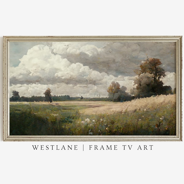 Frame TV Art Summer Country Landscape Painting | Farmhouse Living Room Decor Samsung TV Art DIGITAL Download TV337