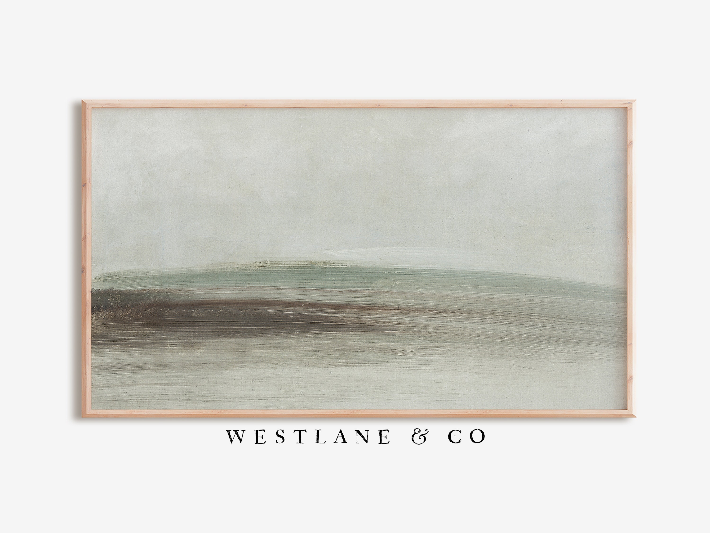 Samsung Frame TV Vintage Seascape Painting | Abstract Coastal Farmhouse DIGITAL TV Art