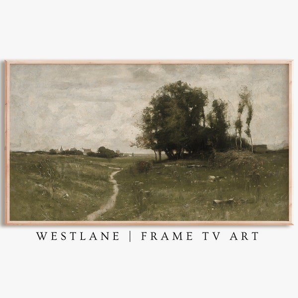 Frame TV Art Vintage Summer Landscape Oil Painting | Country Farmhouse DIGITAL TV Download | 96