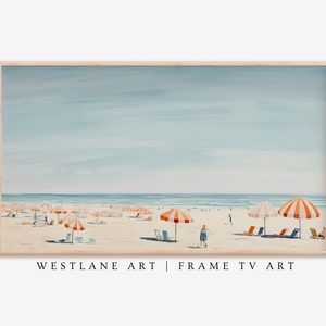 Beach Coastal TV Art | INSTANT DOWNLOAD | Samsung Tv Frame | Digital Printable Wall Art | Summer Home Decor TV430