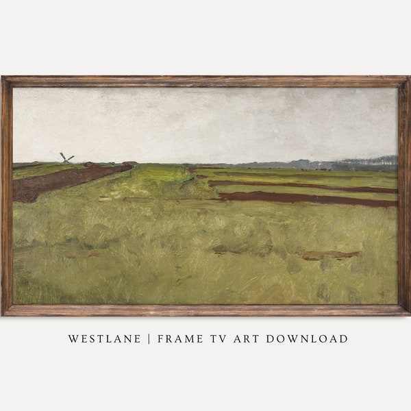 Vintage Landscape Painting Frame TV Art | Country Farmhouse | DIGITAL Download TV262