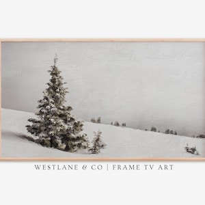 Samsung Frame TV Country Christmas Winter Landscape Painting | DIGITAL TV Art