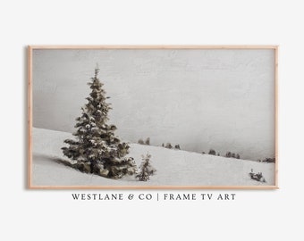 Samsung Frame TV Country Christmas Winter Landscape Painting | DIGITAL TV Art