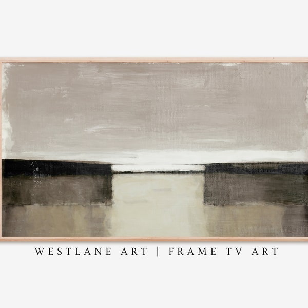 Mid Century Modern | Neutral Brown Abstract Frame TV ART | Living Room Decor DIGITAL Download TV357