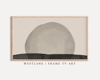 Modern Landscape Frame TV Art Neutral Abstract | Contemporary DIGITAL TV Download