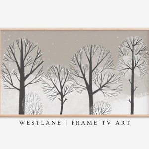 Frame TV Art Neutral Winter Landscape Scandinavian | Samsung DIGITAL TV Art
