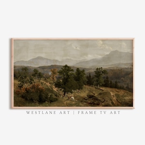 Frame TV Art Moody Country Landscape Painting Vintage Art | DIGITAL TV Download Westlane Instant Decor 118