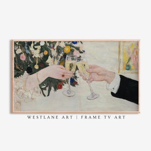 New Years Eve Samsung FRAME TV Art, Winter Holiday Instant Decor, Festive Celebration Holiday Art, Digital Download Westlane Art TVC121