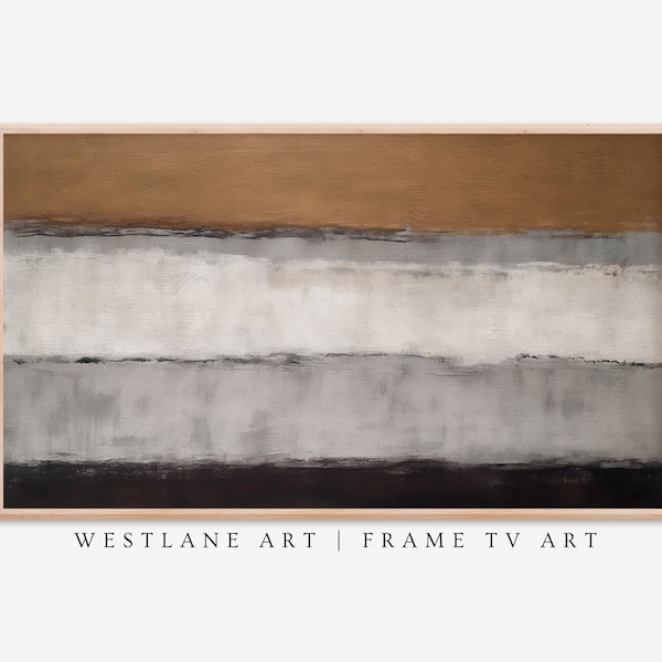 Earthy Modern Rustic Industrial Painting Samsung Frame TV Art | Digital Downloadable Printable Art Modern Farmhouse TVM21