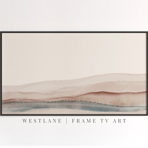 Samsung Frame TV Art Abstract Coastal Pastel Landscape DIGITAL TV Download image 3