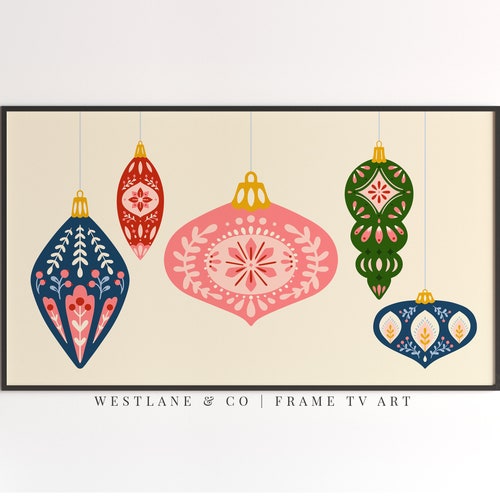 Samsung Frame TV Art Winter Country Farmhouse Christmas Etsy