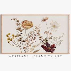 Samsung Frame TV Art | Autumn Wildflower Country Painting | DIGITAL Download TV219