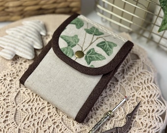 Cotton Sewing Accessories Organizer: Needle & Scissor Case