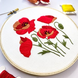 Poppies Modern Embroidery Kit image 3