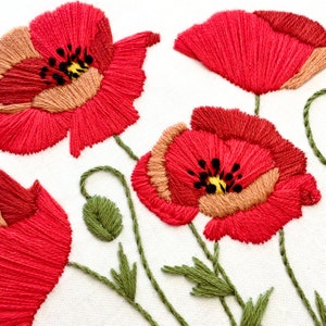Poppies Modern Embroidery Kit image 2