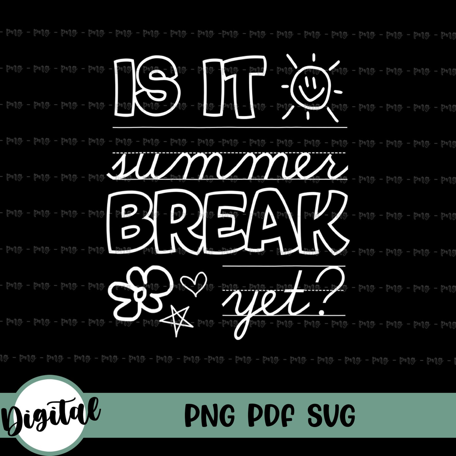 Is It Summer Break Yet svg Teacher svg Summer Break svg | Etsy