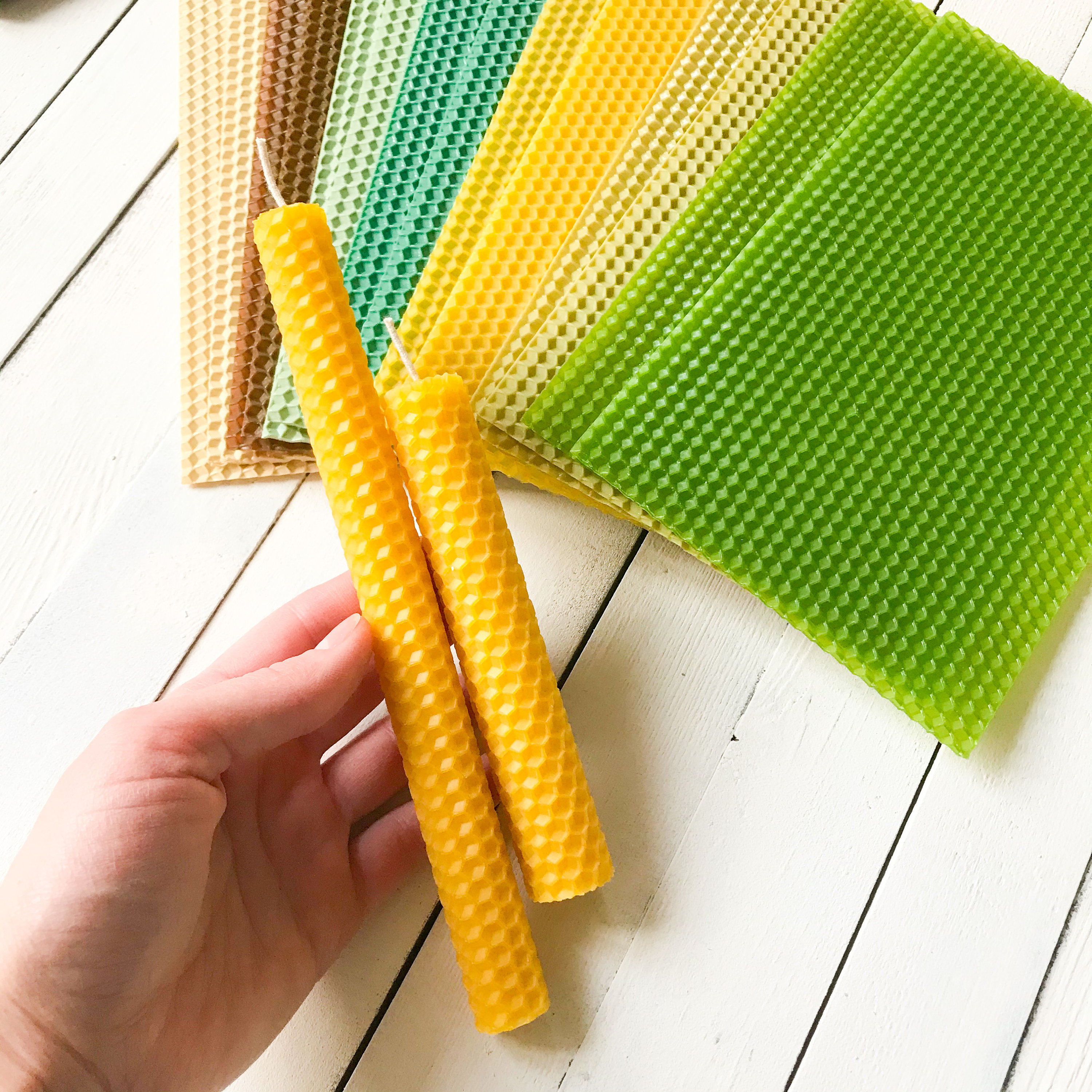 DIY Candle Kit Beeswax Sheets 5x8 Candle Making Kit Etsy