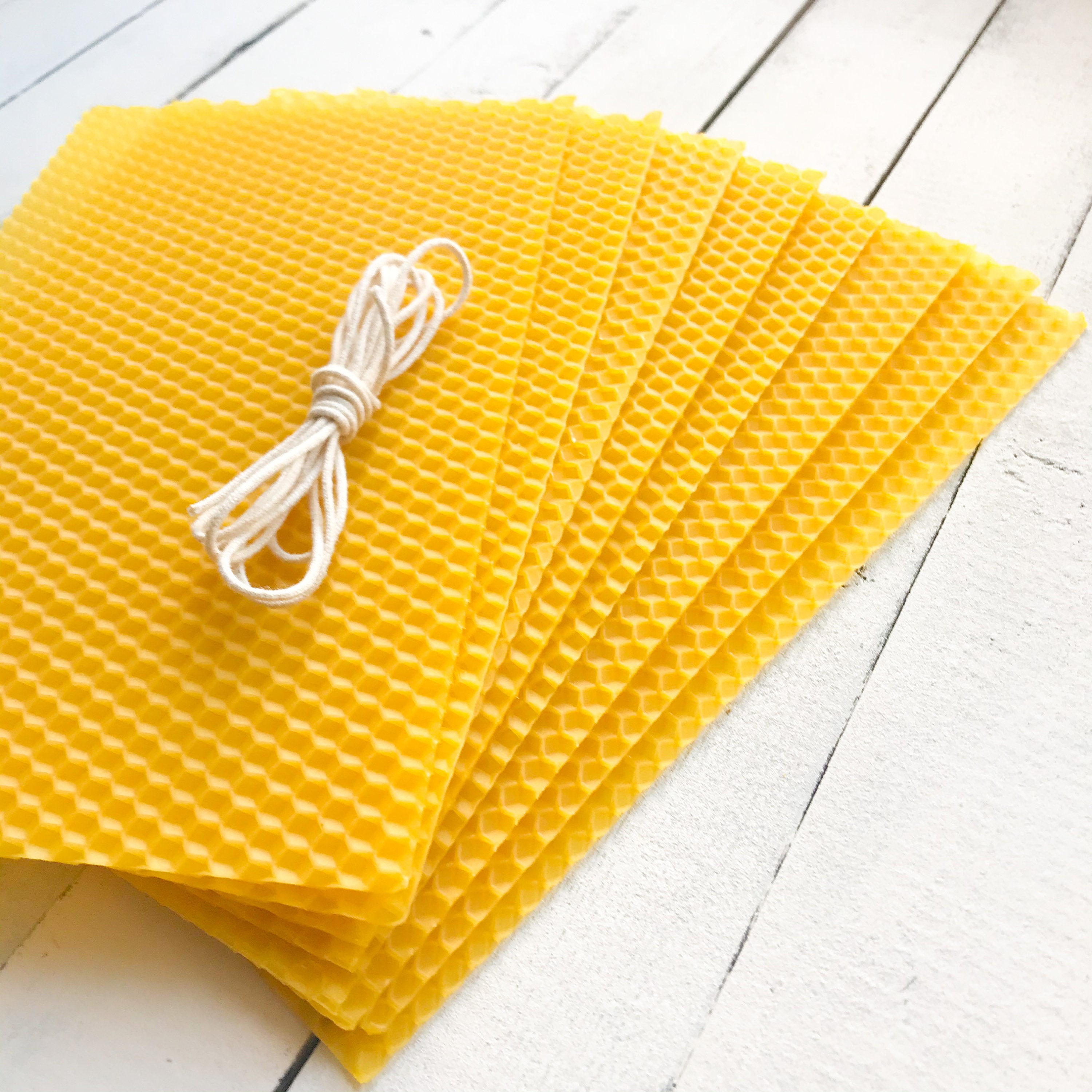 Beeswax Sheets 5x8 DIY Candle Kit Candle Making Kit Etsy UK