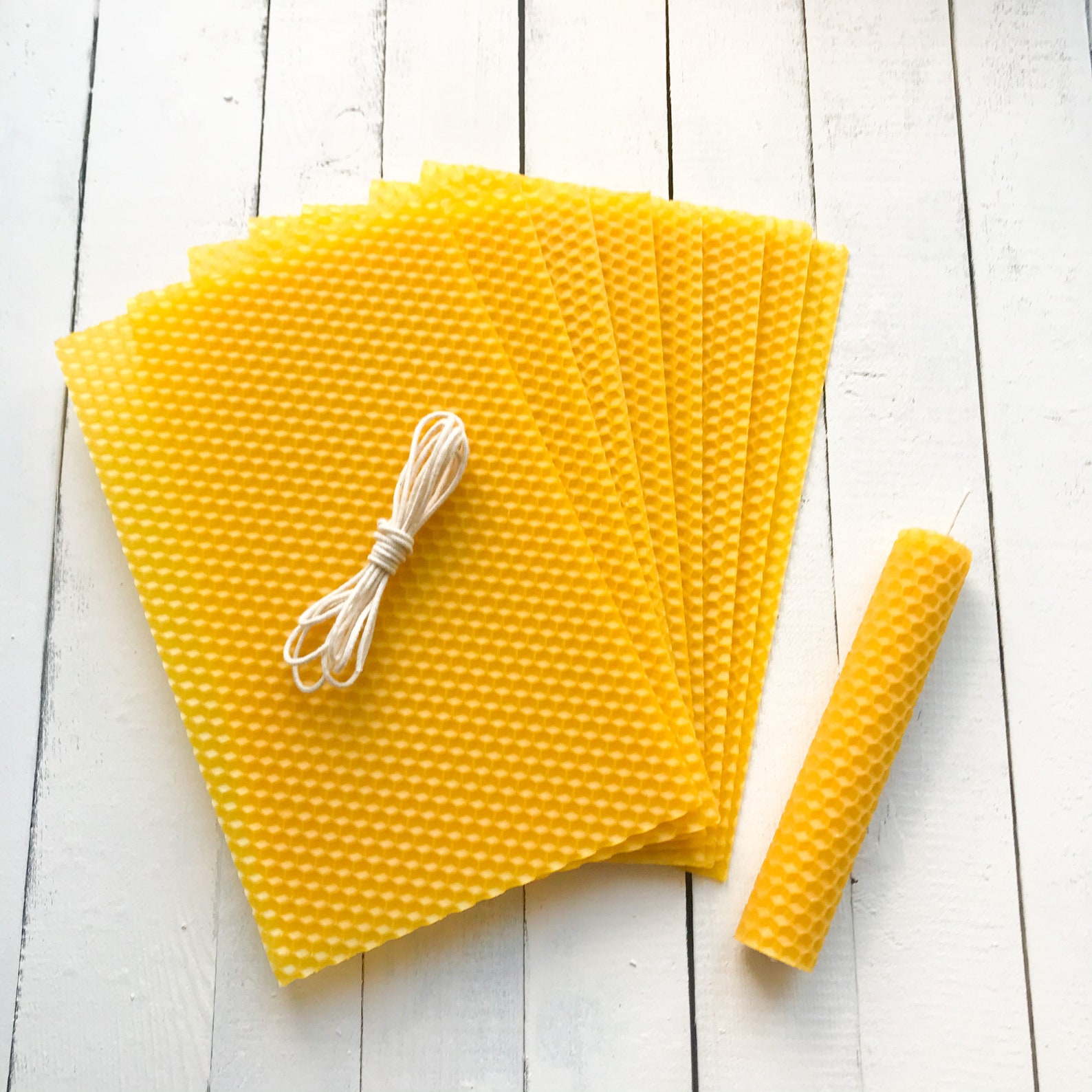 Beeswax Sheets 5x8 DIY Candle Kit Candle Making Kit Etsy UK