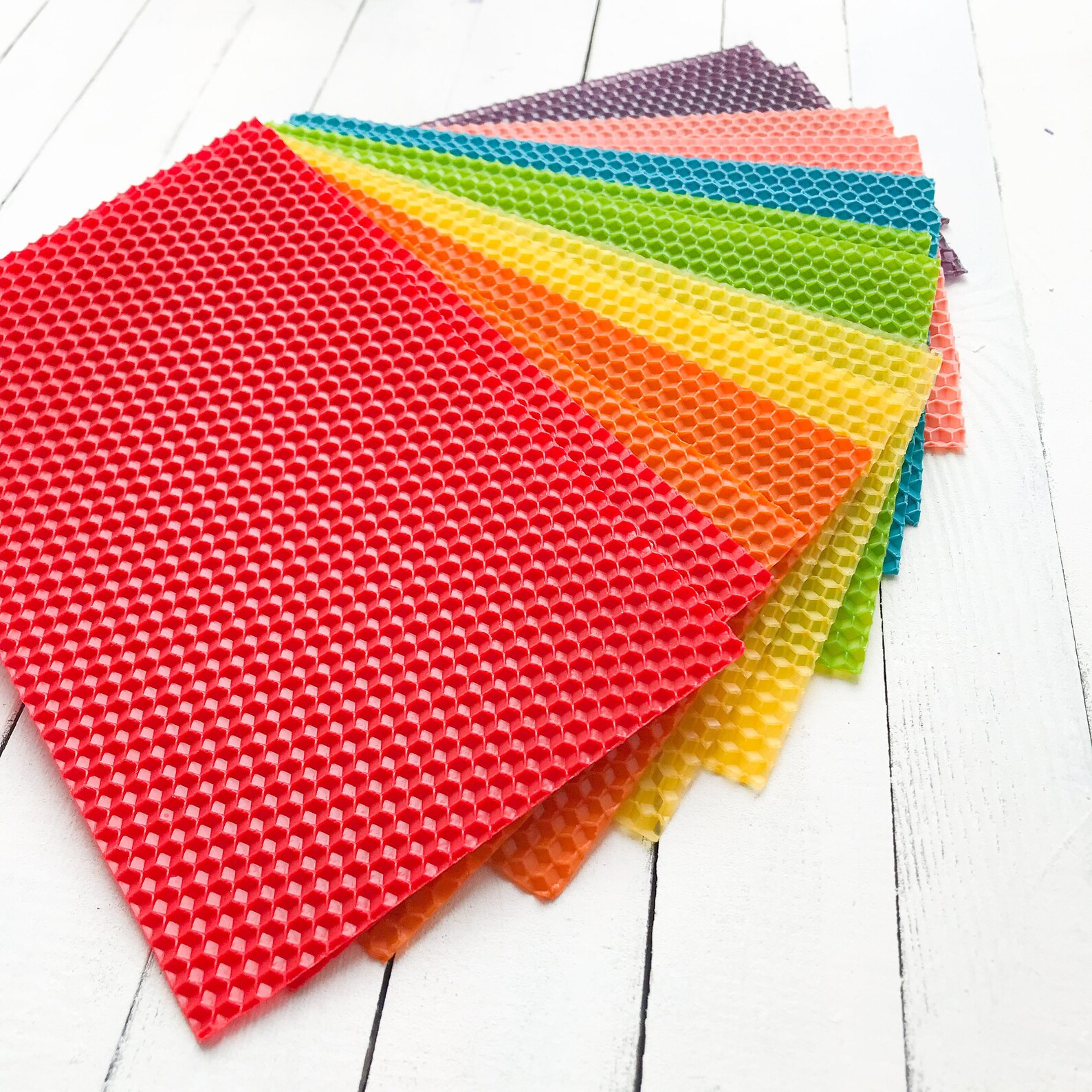 Rainbow Beeswax Sheets 5x8 DIY Candle Kit Making Kit Etsy Australia