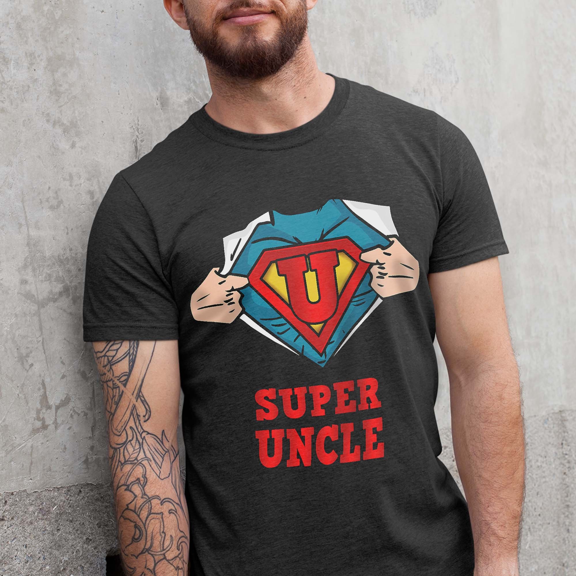 Super Uncle Superhero Shirt Great Gift 