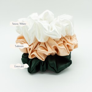 Satin Seiden Scrunchie in Champagner/Pearl-Beige Bild 8