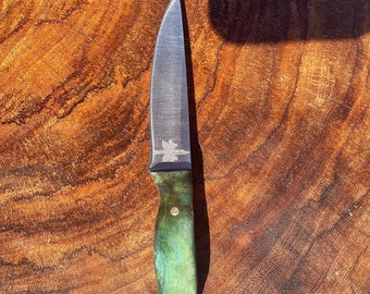 High carbon steel every day carry. 3 finger knife