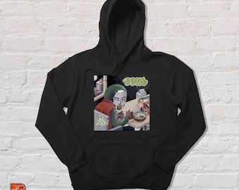 MF Doom Metal Mask Hoodie: Vintage Rapper Unisex Graphic Print
