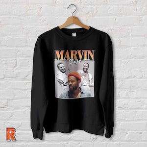 Vintage 90s Marvin Gaye Sweatshirt: Unisex Throwback Tribute