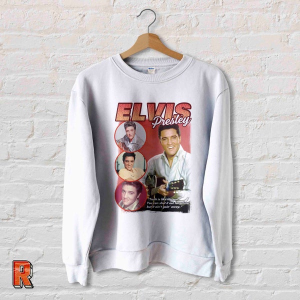 Elvis Presley Vintage Sweatshirt Elvis Presley vintage music Rock n Roll movie posters rap clothing Unisex perfect Christmas gift