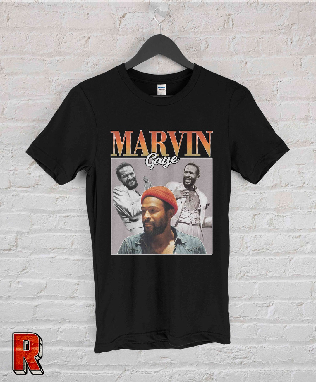 ✈ MARVIN GAYE (MARVIN IS 60) Tシャツ Vintage Marvin Gaye T Shirt | 100% Black Owned Apparel