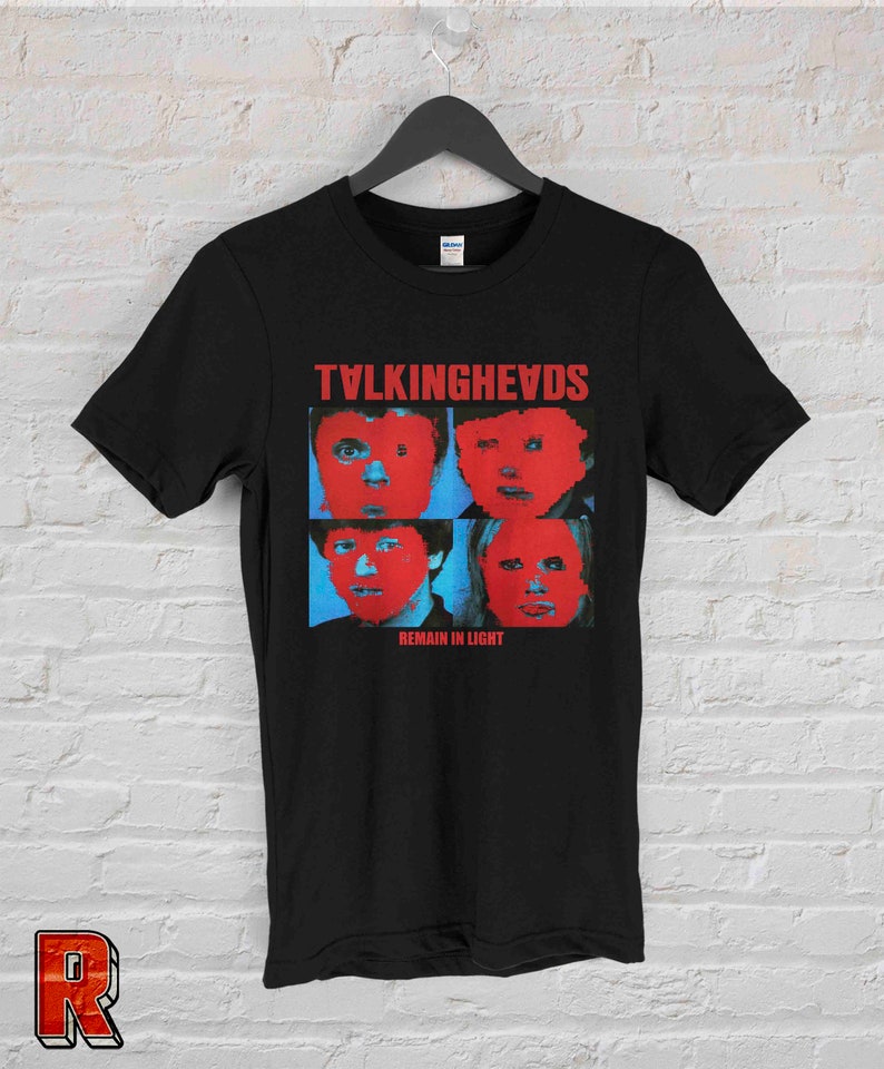 Talking Heads Remain In Light Shirt Talking Heads Vintage Punk Rock Retro Unisex shirt 80s' 90 Perfect Gift Czarny