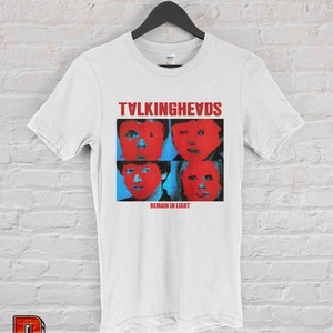 Talking Heads Remain In Light Shirt Talking Heads Vintage Punk Rock Retro Unisex shirt 80s' 90 Perfect Gift Biały