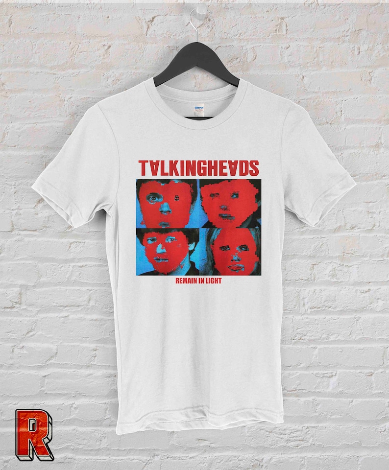 Talking Heads Remain In Light Shirt Talking Heads Vintage Punk Rock Retro Unisex shirt 80s' 90 Perfect Gift Biały