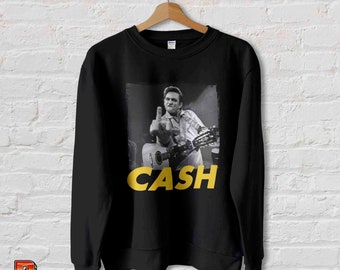 Johnny Cash Sweatshirt: Classic Rock Retro Unisex Tee