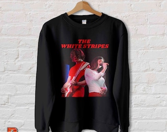 Vintage The White Stripes Sweatshirt: 90s Blues Rock Band Unisex Clothing