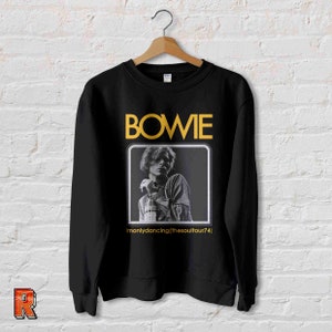 Vintage David Bowie Sweatshirt: Retro Music Pop Rock Unisex Clothing
