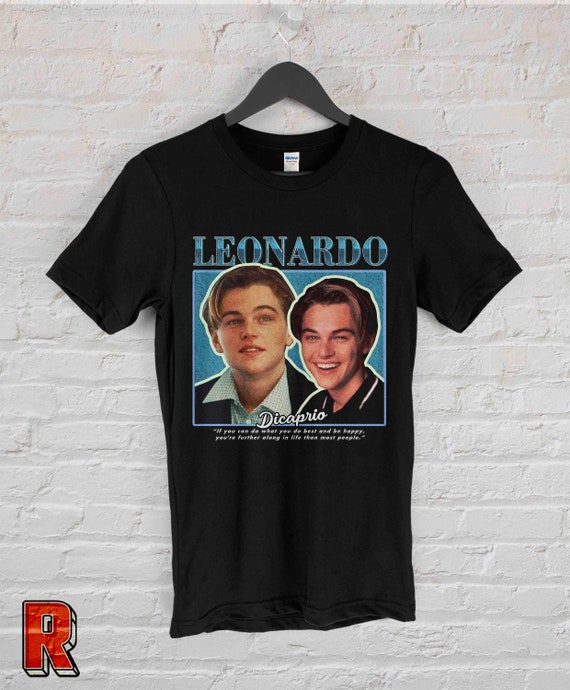 90s Leonardo DiCaprio ラップTシャツ vintage Vintage 90s leonardo dicaprio - Gem