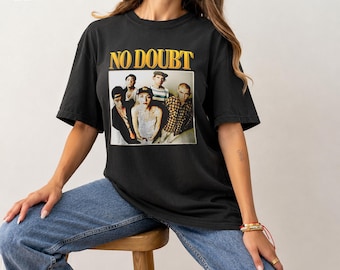comfort color 1717 No Doubt T-shirt: Gwen Stefani Vintage 90s Music Tee Unisex Garment-Dyed T-shirt