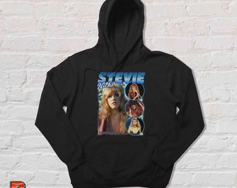 Stevie Nicks Vintage Rap Tee Hoodie - Unisex Nostalgic Design