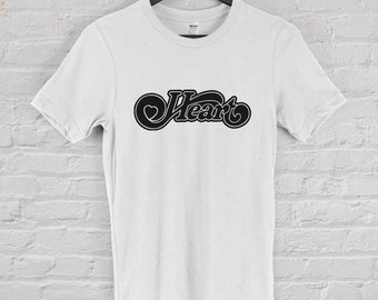 Heart Band Vintage Style T-Shirt: American Rock Music Gift