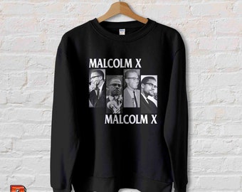 Malcolm X Vintage Sweatshirt: Civil Rights Movement Clothing