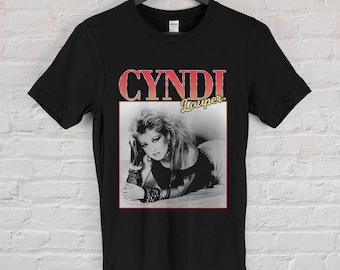 Cyndi Lauper T-shirt, Vintage Rare White Tee Shirt, 1980s 80s
