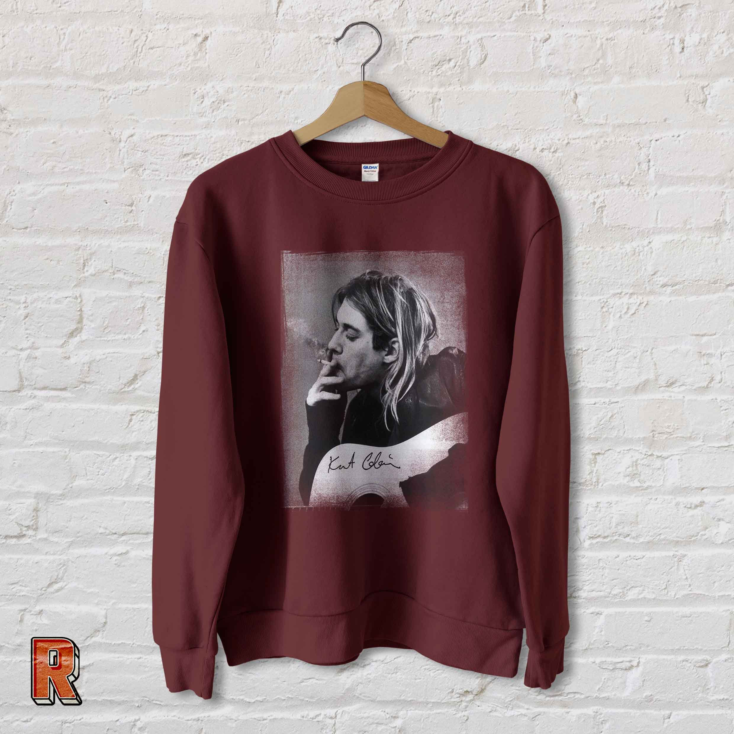 最前線の Kurt Cobain Sweatshirt Kurt Cobain Homage Sweatshit Unisex トップス